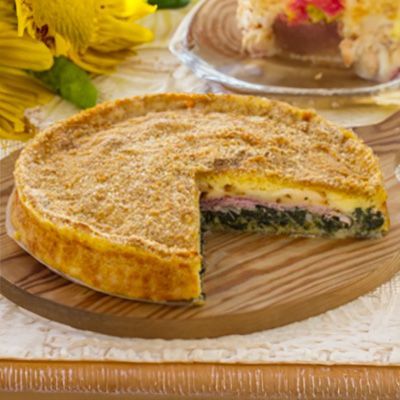 Torta di patate e prosciutto cotto