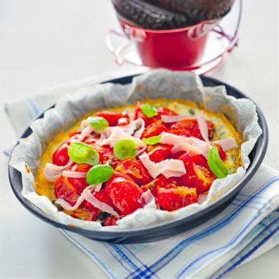 Frittata di albumi e prosciutto cotto