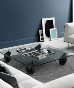 FontanaArte Tavolino con Ruote - <span style="color:red">Saldi</span>